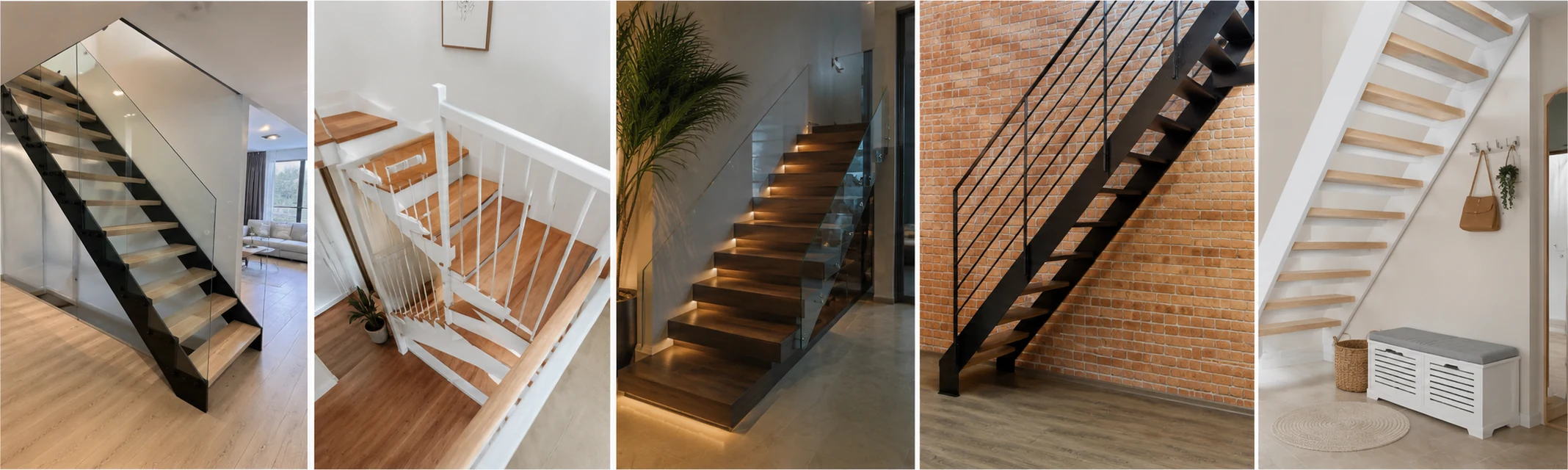 Pięć zróżnicowanych realizacji schodów i balustrad